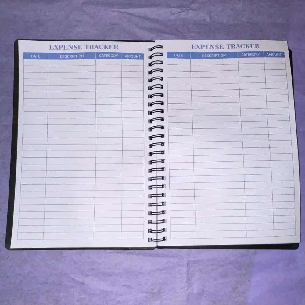 Budget Planner Spiral Notebook Monthly Budget Expense Debt Tracker
